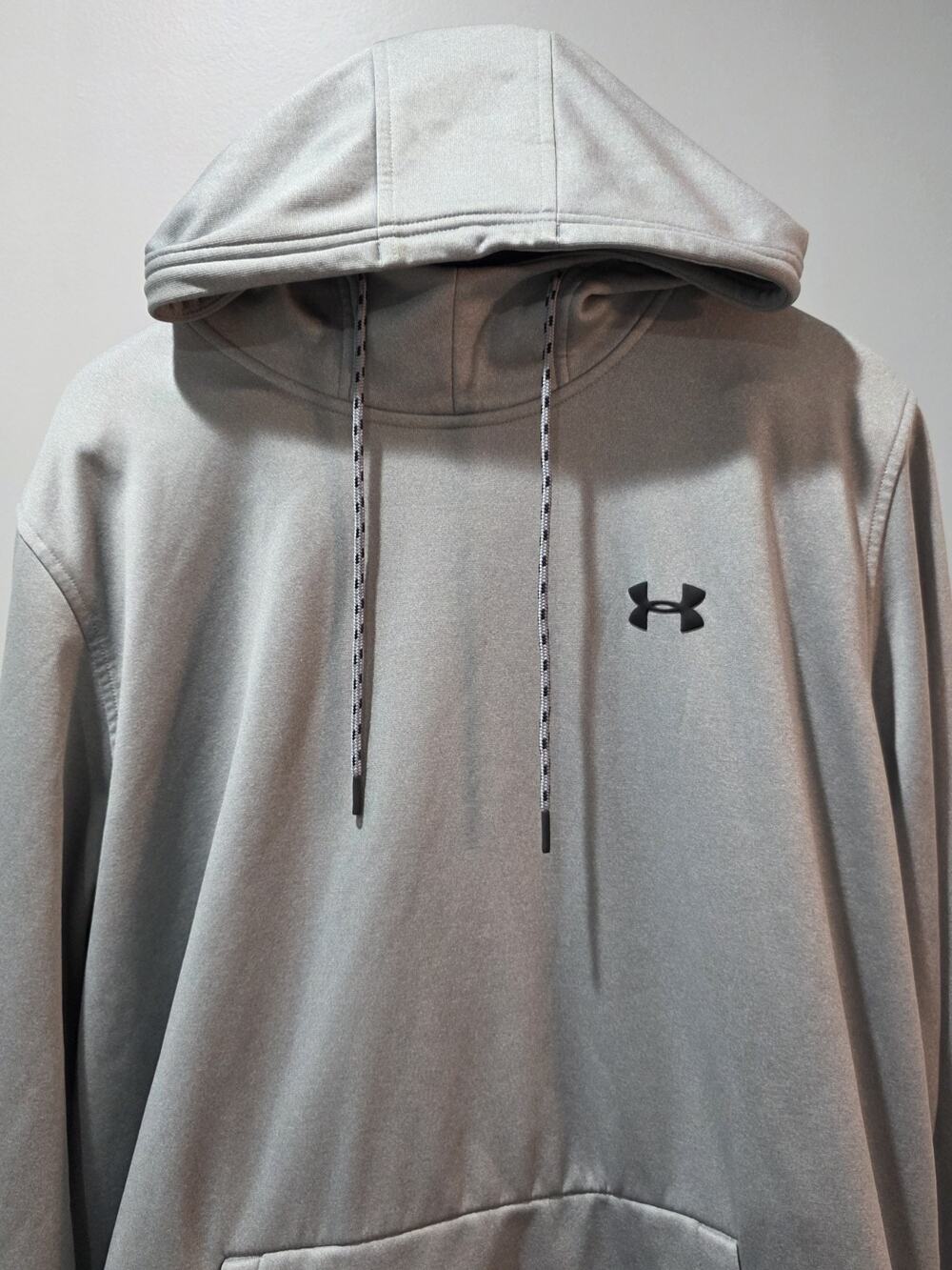 Under Armour POLYESTER Hoodie Pullover Mens XL Gray 1357086 014 Long Sleeve